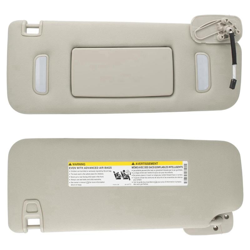 Authentic Car Left Driver & Right Passenger Sun Visor For Cadillac Chevy Gmc 2007-2014 Sun Visor 22850306 22850310 Replacement A