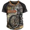 Vintage Motorcycle T Shirts For Men 3d Print Graphics T-shirts For Men Short Sleeve Male Motorcycle Shirts Tee Tops Streetwear