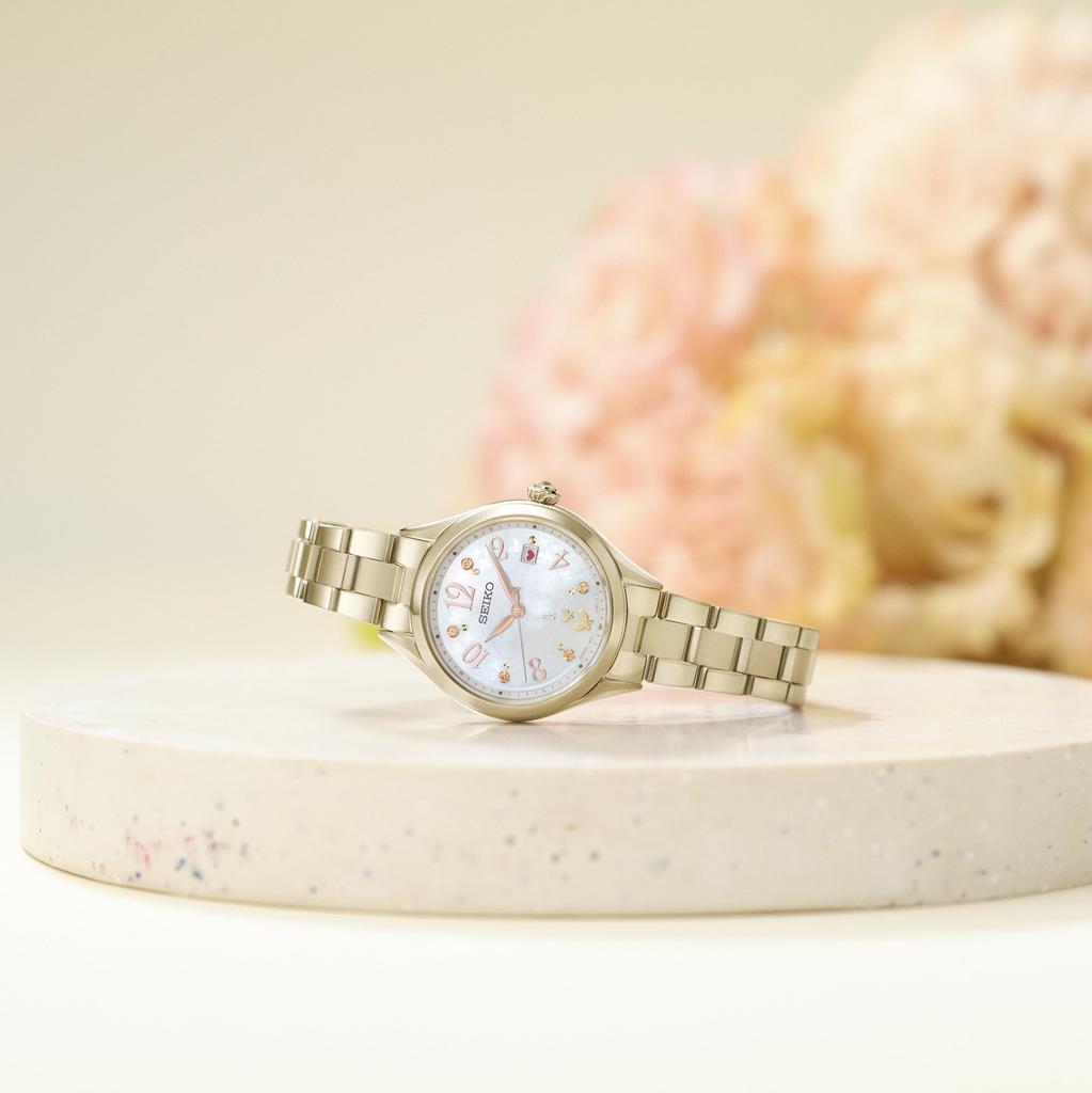 Seiko Watch Lucia Grow Edenworks Collaboration Limited Edition Model SSQW094 Lady Gold Women's
