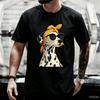 Ladies Dog Graphic T Shirts Unisex Summer Cotton Short Sleeve Printed Tshirt Streetwear Crew Neck T Shirts Unisexs Clothing Tops