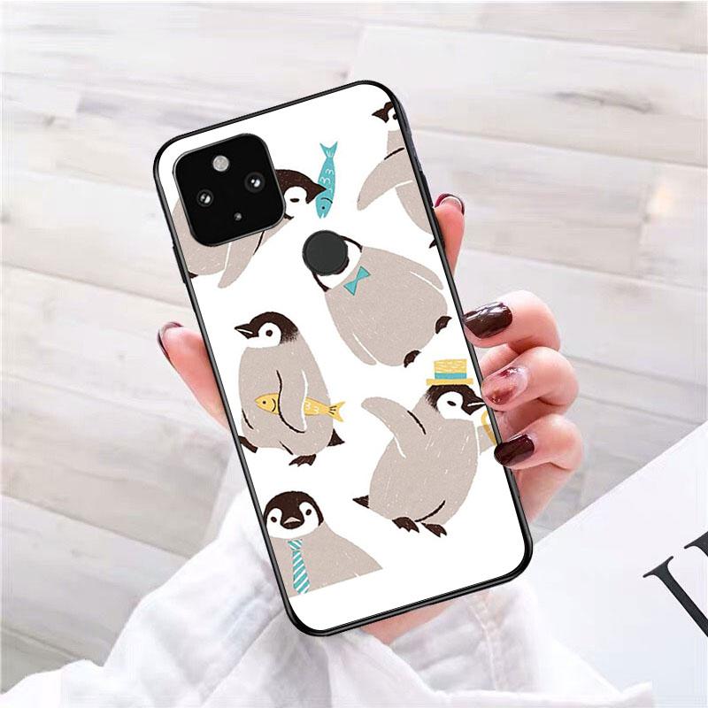 Urocze Etui na Telefon z Pingwinem dla Google Pixel 7 Pro 7 6A 6 Pro 5A 4A 3A Pixel 4 XL Pixel 5 6 4 3 XL 3A XL 2 XL