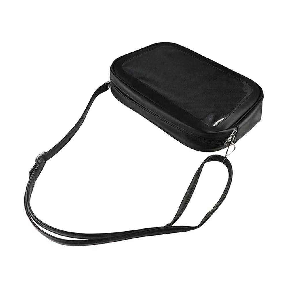 PU Solid Color Itabag Zipper Bag Shoulder Bag Casual Transparent Bags  Women