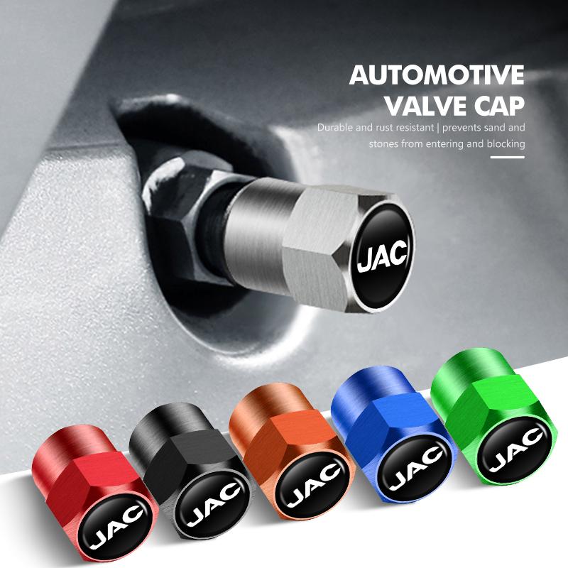 4pcs Car Tire Valve Caps Wheel Air Stem Cap Cover Accessories For JAC Vapour Refine J3 J2 S5 A5 J5 J6 J4 Vapour S2 T8