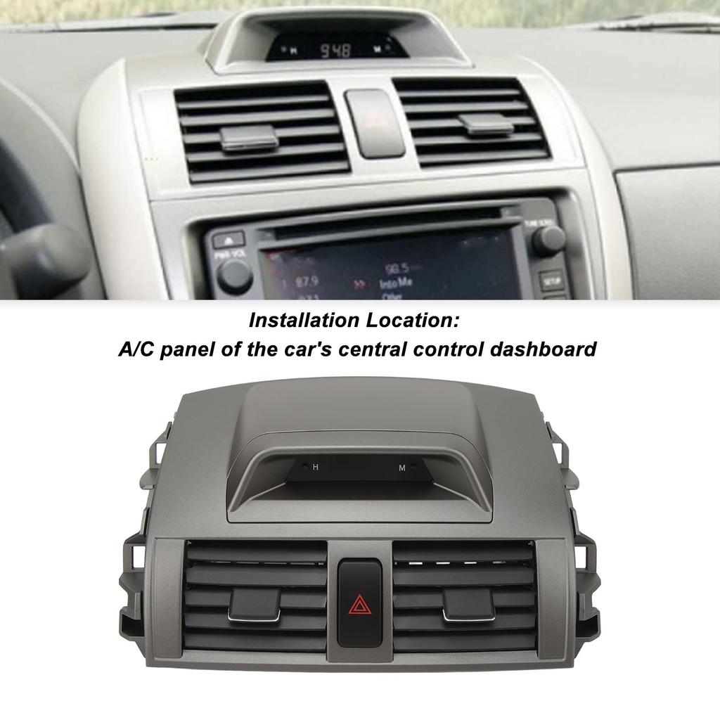 Car Air Vent Panel 5567002340 Fresh Air Center Dash AC Outlet Air Panel Replacement For Corolla 2009‑2013 Car Air Vent Panel