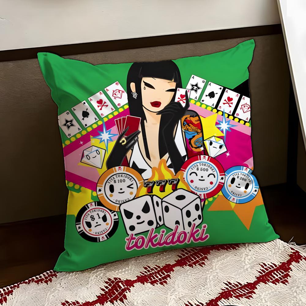 TTokidoki Cushion Cover Reversible Soft Durable Pillow Cover Home  Car MultiScene Use for Daily Comfort