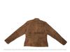 Women Jacket Suede Brown Handmade Lambskin Leather Genuine Biker Motorcycle Stylish