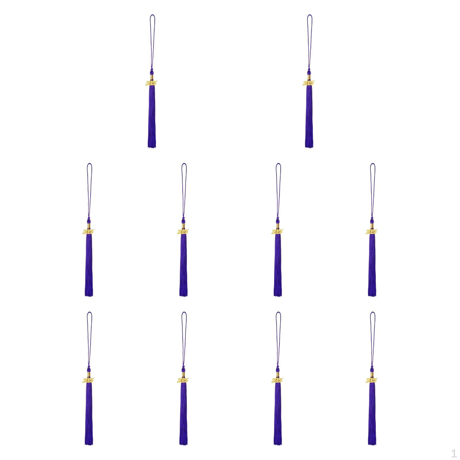 

10 выпускных шнуров для академических шапочек и мантий фиолетовый