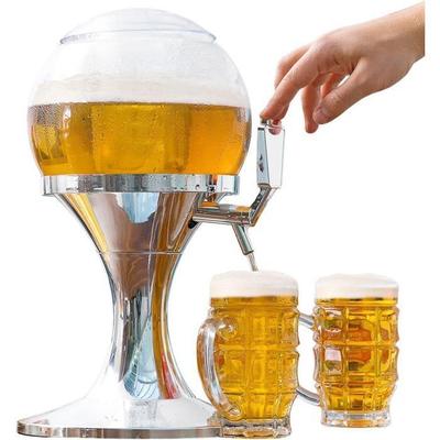 Chilled Beer Drink Dispenser with Ice Cubes, Drink, Liqueur, Bar, Ice Cube Tray 3.5 Liters Tap