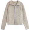 INMAN Women's Snowflake Fleece Mélange Zipper Cardigan