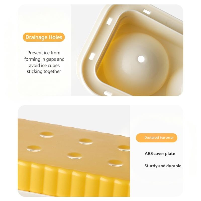 1Set Ice Ball Mold Food Grade Silicone Freezer Tray for Perfect Polygonal Ice Balls Home Kitchen Drink Chilling