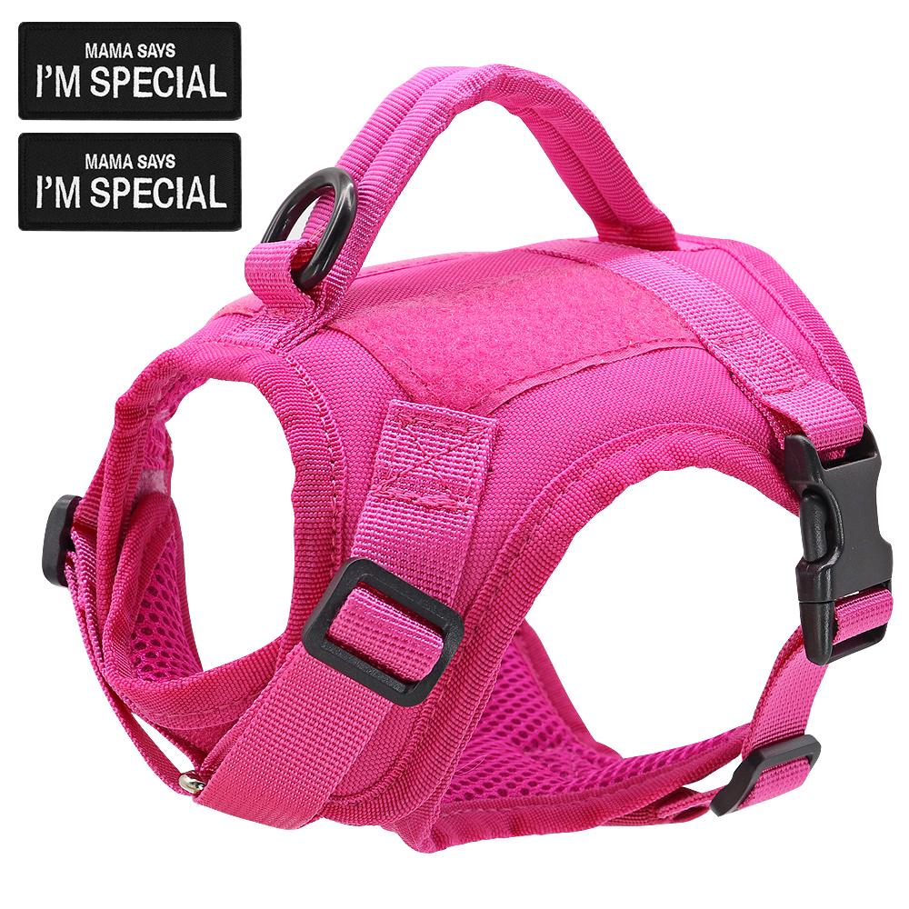 Tactical Military Cat Vest Adjustable Military Puppy Cat Harness With Sticker Patches For Small Dogs Cats Tactical Traction