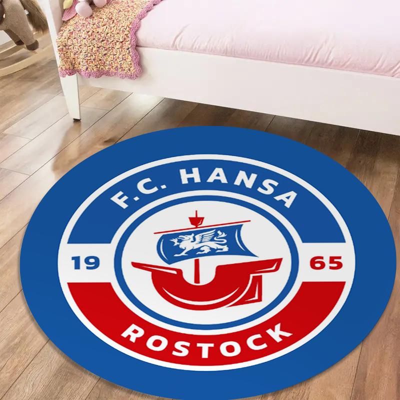 Fc Hansa Cool Round Area Rug,Carpet Rug for Living Room Bedroom Sofa Playroom Decor,Non-slip Floor Mat Q0013