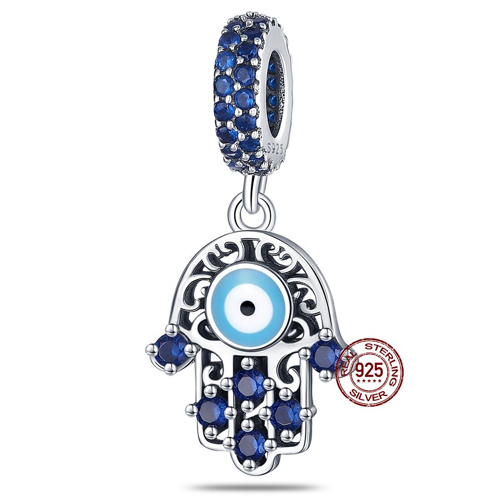 Copper Cross Bible Dove Holy Blessing Demon Eye Shiny Charm Bead Fit Pan Original Bracelet Diy Exquisite