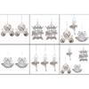 Elegant Acrylic Christmas Tree Decors Stylish Christmas Bauble for Christmas Tree Ornamentation and Winter Decoration