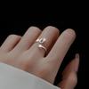 1PC Letter Theme Delivering Love Accessories Ideal Gift Jewelry Shiny Free Combination Custom Rings Open Ring Cute Silver