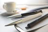 Lamy Noto Black Ballpoint Pen A simple ballpoint pen with a triangular plastic body The clip is shaped like a contoured pencil Includes a M 16 refill