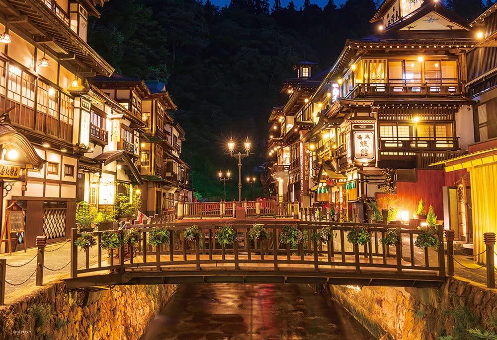Beverly In Beverly 500 Small Jigsaw Puzzle Ginzan Onsen At Night X 38 (BEVERLY) [Made Japan] (26 Cm) 500S-016