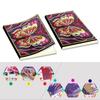 R-YOB01-04  Custom Handmade Leather Diary DIY Crystal Diamond Painting Notebook for Adults