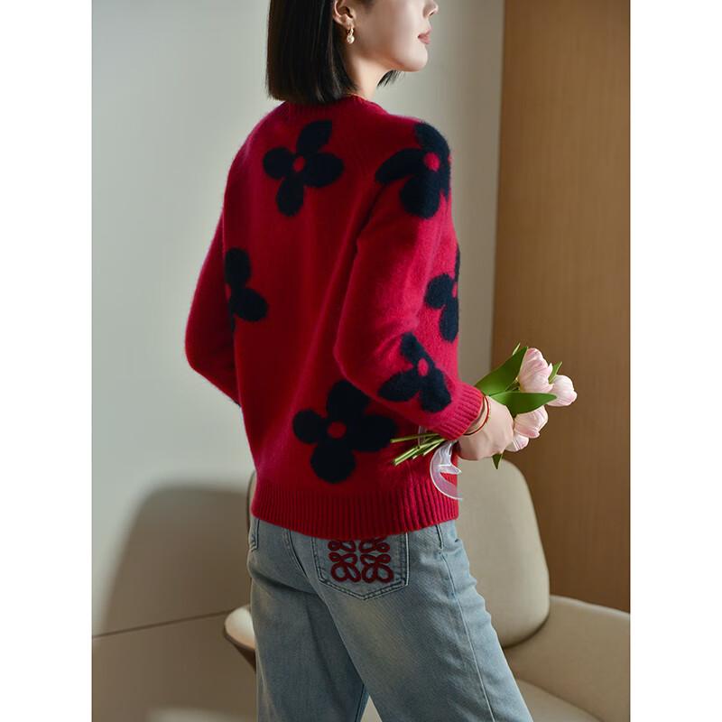 Fanzhen Women's 100% Wool Pullover Sweater