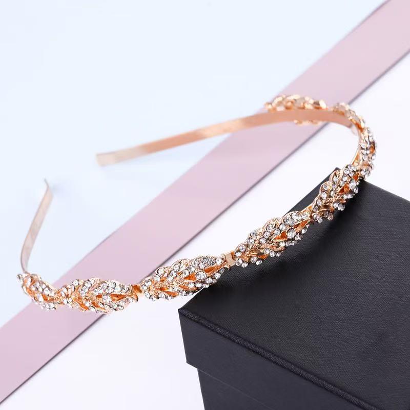 New Alloy Full Diamond Bridal Headband - European & American Christmas Hair Accessory