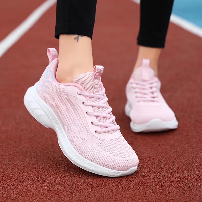 Fashion 2025 Summer Multi-functional Outdoor Casual Running Shoe with A Soft and Breathable Mesh for Women in A Two-tone Tie Zapatillas