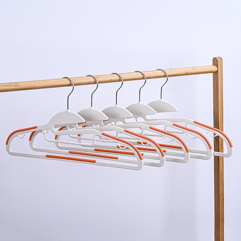 10pcs 360 ° Swivel Hook Plastic Hangers, U-shaped Opening, Non-slip, Space Saving, 0,5 Cm Thick, 41,5 Cm Long Clothes Hanger