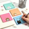 9pcs Set Macaron Style Animal Memo Pads Sticky Backing Small Notepads  Office Use