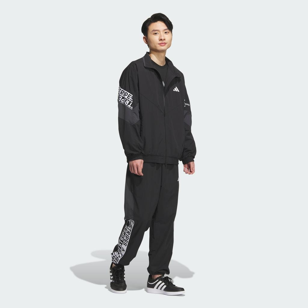 Adidas Wording Pack Loose Fit Mesh Lined Woven Jacket Ka1265