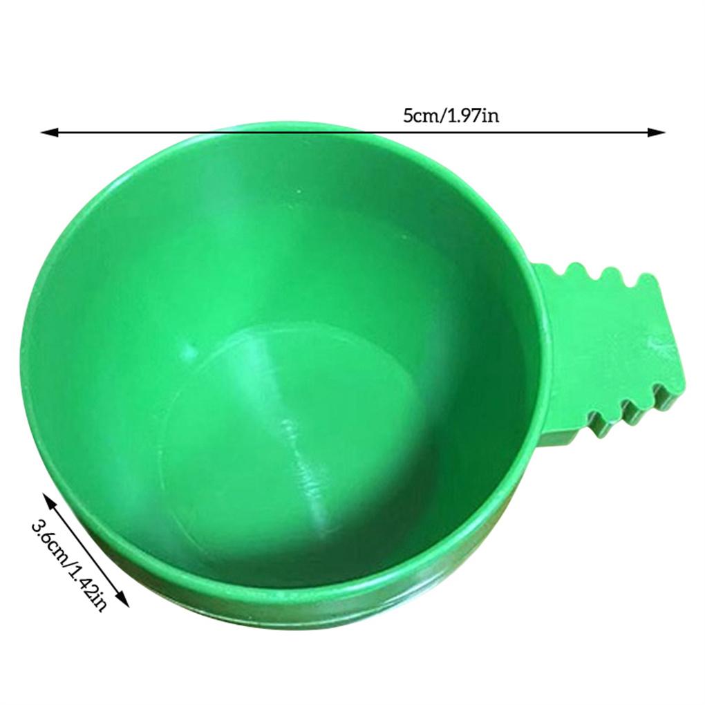 1 Pieces Plastic Pet Feeding Bowls Clip-On Birdfeeder with Clamp Tray Small Animal Farmhouse Garden Accessories