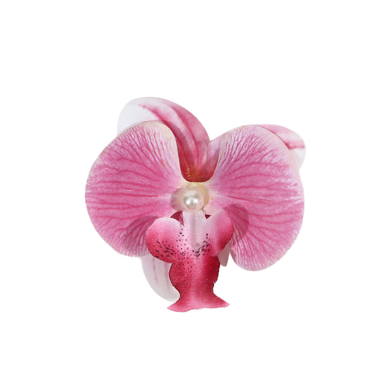 Women Girls Summer Beach Orchid Flower Hair Clip Hawaiian Boho Butterfly Orchid Hair Barrettes Hair Accessories