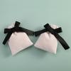 Wedding Bow Necklace Pouches Drawstring Gift Packaging Velvet Pouch Jewelry Bags Packaging Bags