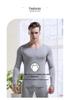 Men's V-Neck Thermal Underwear Set: Modal, Cotton, Wool - Slim Fit, Plus Size Top & Bottoms for Autumn