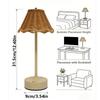 Touch Sensor Rattan Desk Lamp Adjustable Brightness LED Night Light  Bedside Light