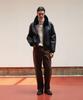 Verdemar Minimal Shearling Bomber Jumper_Deep Navy