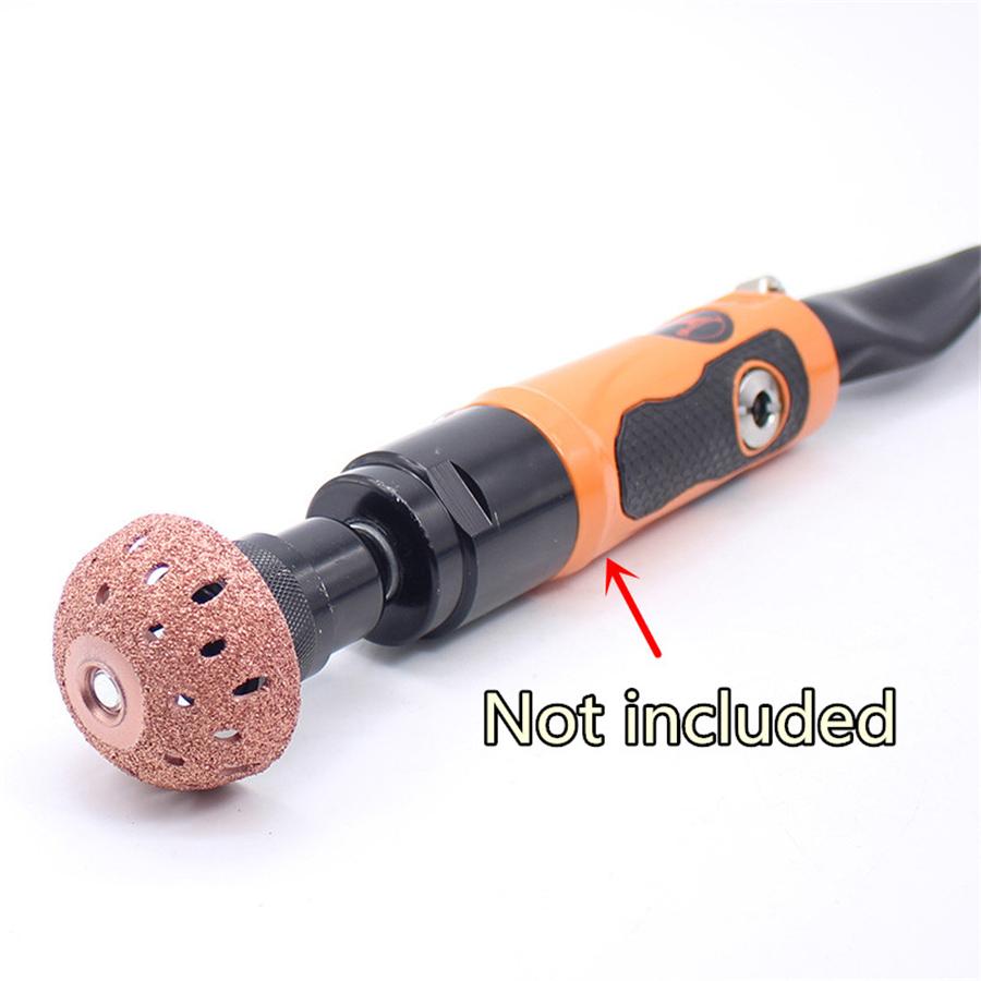 1pc 42mm Buffing Wheel Tungsten Carbide Rasp / Contour Cup with Arbor Adaptor Wheel Grind Ball Rasp Professional Tire Repair Tool