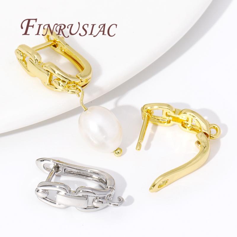 18K Gold Plated Brass Earwires Fasteners Earring Hooks Findings,Accessories For Earrings,DIY Jewelry Making Supplies