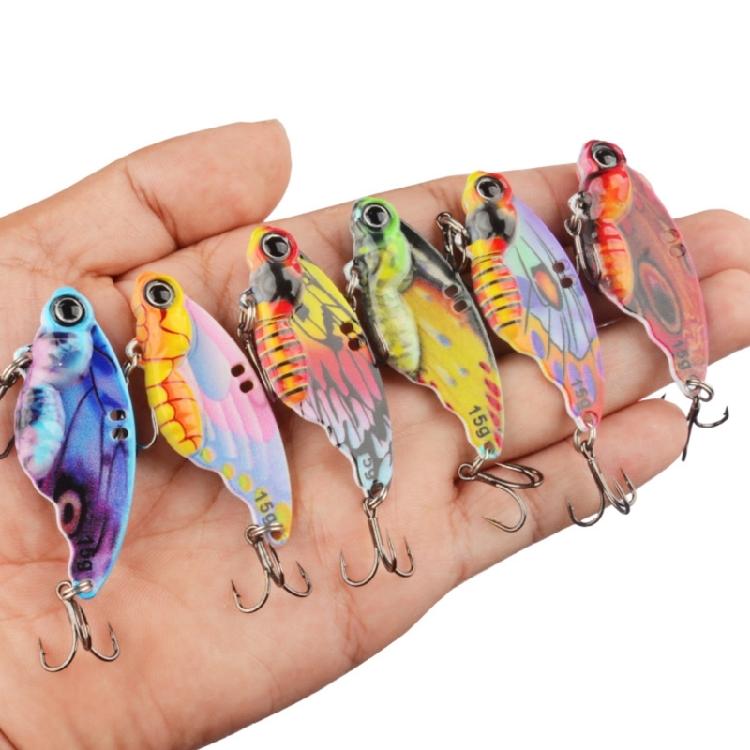 5Pcs Crankbait Metal Jig Spoon Lure Artificial Baits Spoon Lures VIB Vibration Spoon Spinner Balancers Fishing Lure