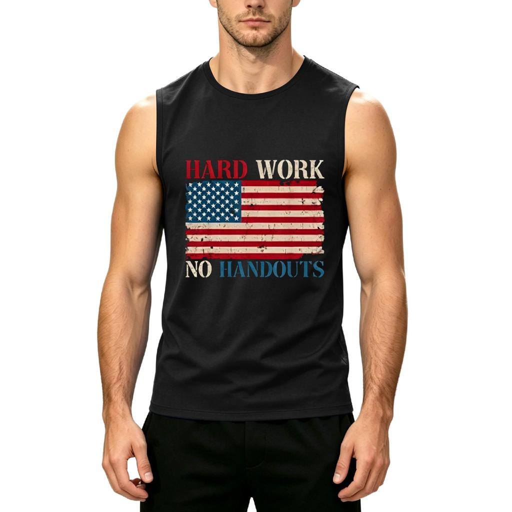 Men's Sleeveless Casual Tank Top Muscle Shirt Labor Day Graphic Print Soft Comfortable Fit