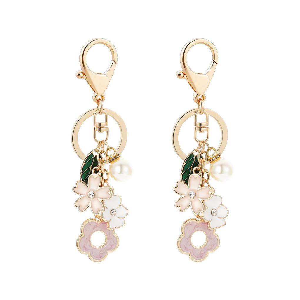 

Pack of 2 Key Ring Party Supplies Metal Keychain Multifunctional Charms Split Bag Pendant Ornament Chic Design Keyholders