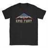 Vintage Operation Epic Fury Unisex T Shirts Funny Tees Short Sleeve Round Collar TShirts Pure Cotton 4XL 5XL 6XL Clothes
