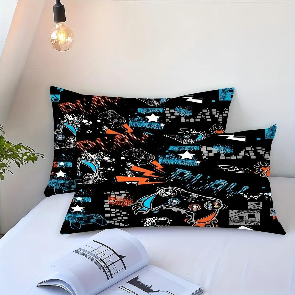 Black Game Console Pattern 3D Printed Quilt Cover Set Cool Modern Style Bedding Set Polyester Comfortable Bedspread Duvet Cover