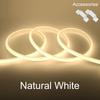 110V 220V Waterproof COB LED Strip With Switch 288 LEDs Per Meter Flexible Neon Tape Light For Kitchen Room Decor