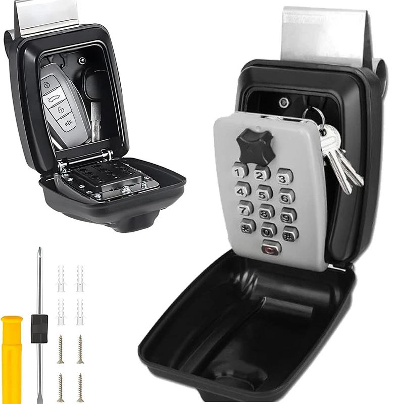 Passwort Schlüssel Schlosskasten Wasserdicht Wandmontiertes Schloss 12-stellige Kombination Zurücksetzbar Große Kapazität Haus Büro Sicherheits Schlosskasten