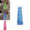 Women's Oversized Floral Printed Sleeveless Maxi Dress For Summer Holidays