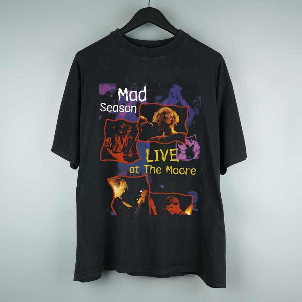 

Коллекция Mad Season Live At The Moore 1995 Размеры от S до 5XL Футболка S4729 Унисекс Футболка L