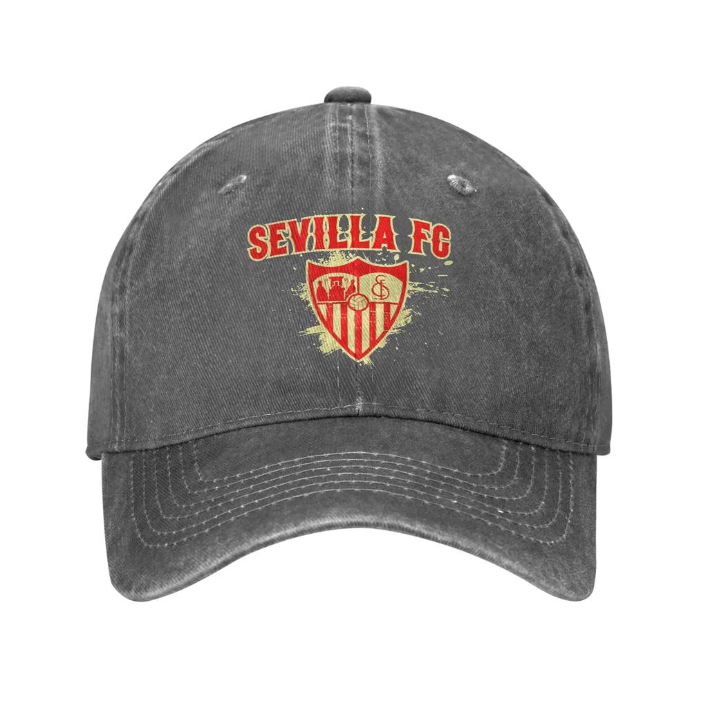 Sevilla Club Baseballkappe Sonne Outdoor Sport Hohe Qualität Gewaschener Truckerhut Damen Unisex Lässiges Design Baseballkappen