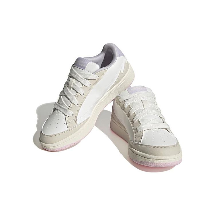 Adidas Neo W Card Non-Slip Durable Lightweight Low-Top Skate Shoes Women Skate Shoes White Purple IG5490