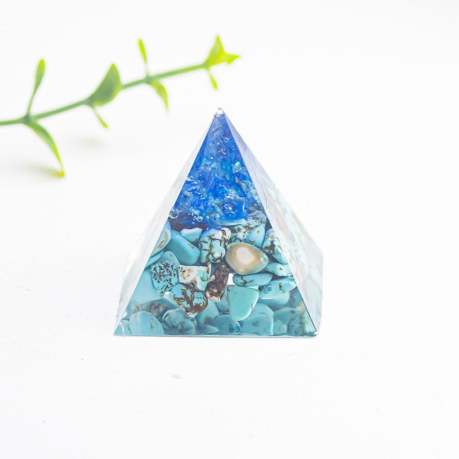 Geometric Crystal Geometric Pyramid Decor For Home Office Gift With Unique Mineral Stones