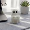 Halloween Party Supplies Mini Ghost Reading Book Ornament, 3D Printed Cute Little A Statue Figurine, Durable PLA Creative Statues for Bookshelves And