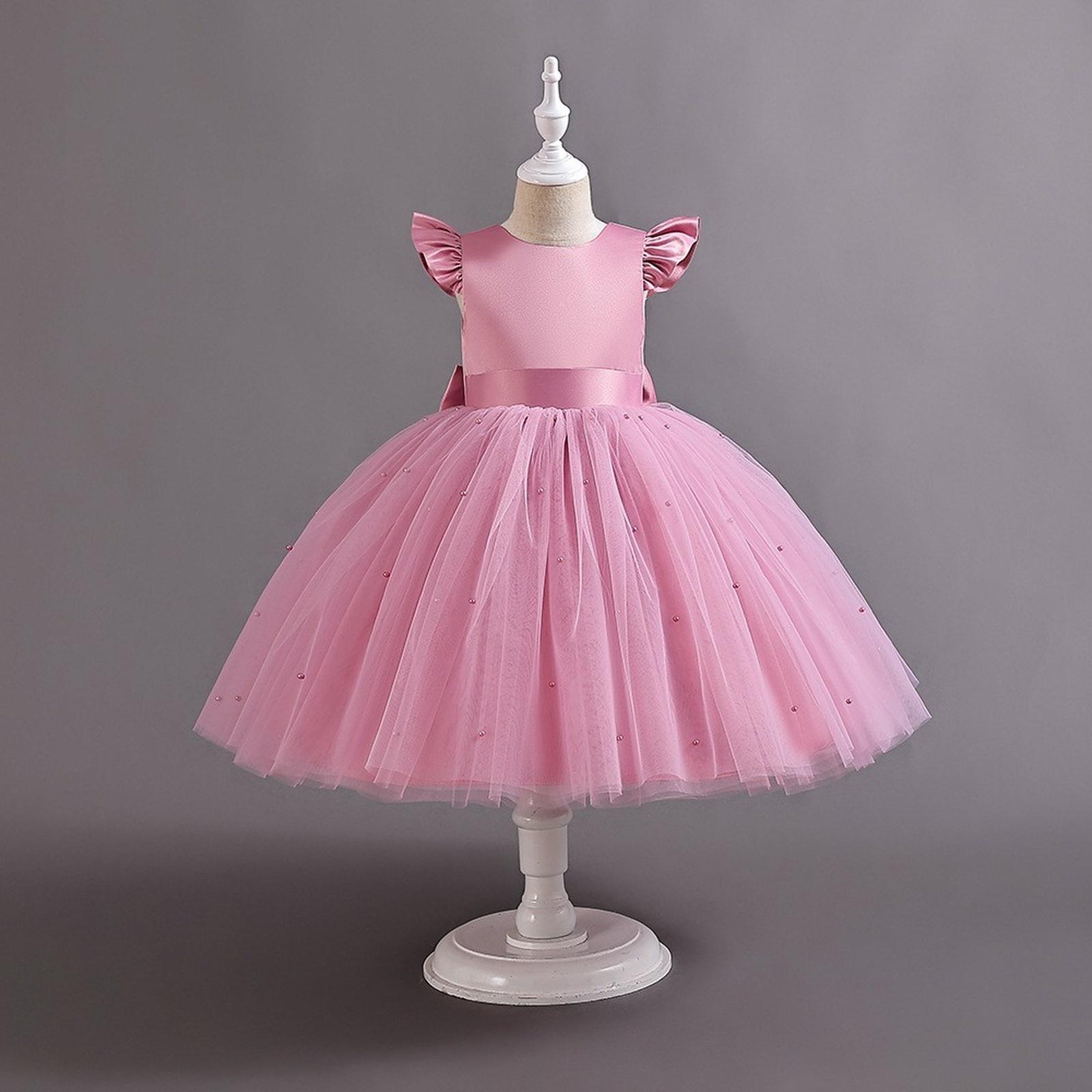 

Платье принцессы для девочек для выступления 150 розовый